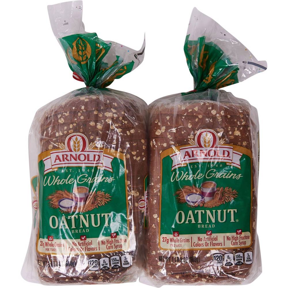 Arnold Bread, Oatnut, 24 oz, 2 count