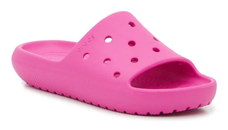 Crocs Classic Slide Sandal- Kids' (Pink Medium - 13 Youth)