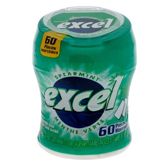 Wrigley'S Excel Spearmint Gum Pellet Bottle (60ct)