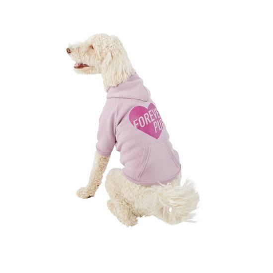 Top Paw® "Forever Pup" Dog Hoodie (Color: Purple, Size: Small)