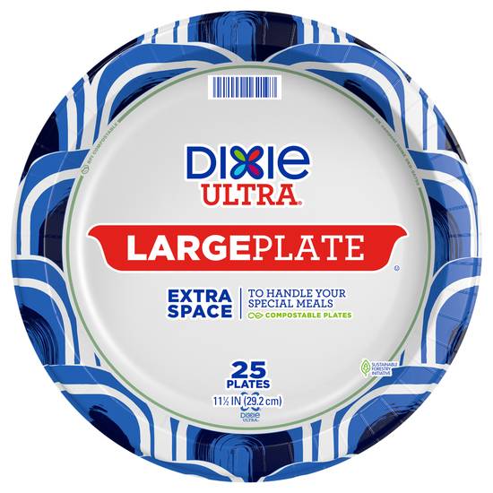 Dixie Ultra Large Extra Space Plates (25 ct)