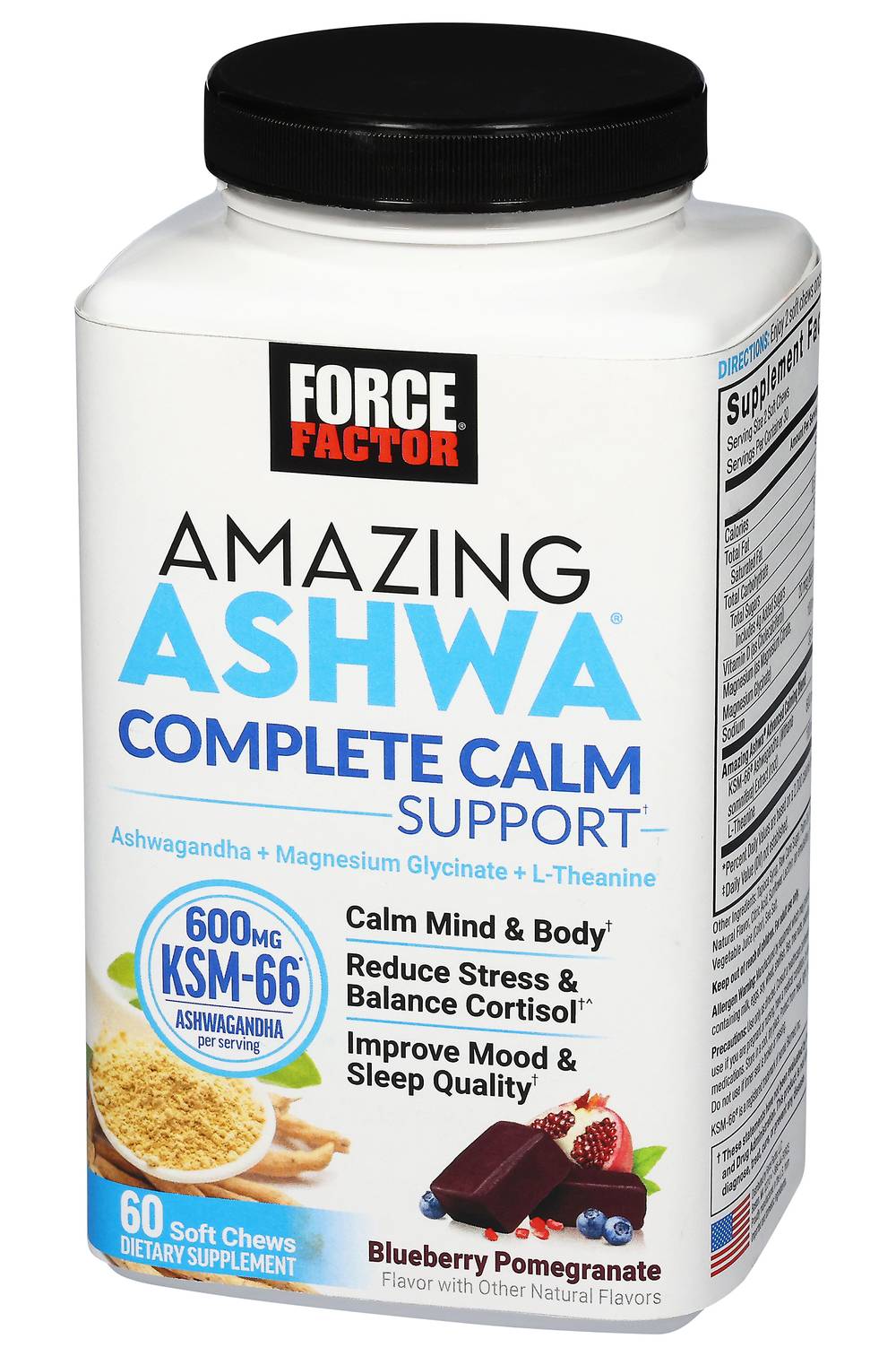 Force Factor Amazing Ashwa Dietary Supplement Soft Chews Delivery Near ...