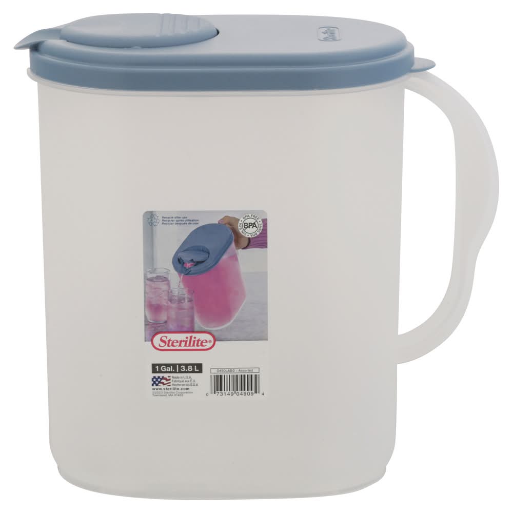 Sterilite 1 Gal Blue Pitcher