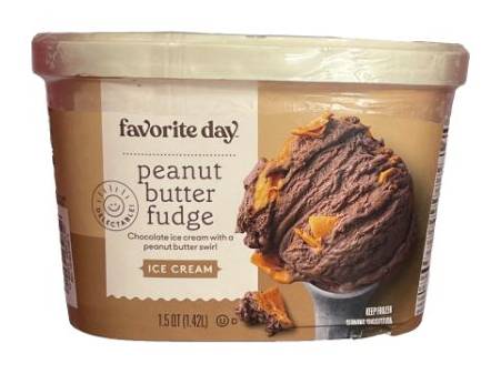 Favorite Day Chocolate Ice Cream, Peanut Butter Fudge (1.5 qt)