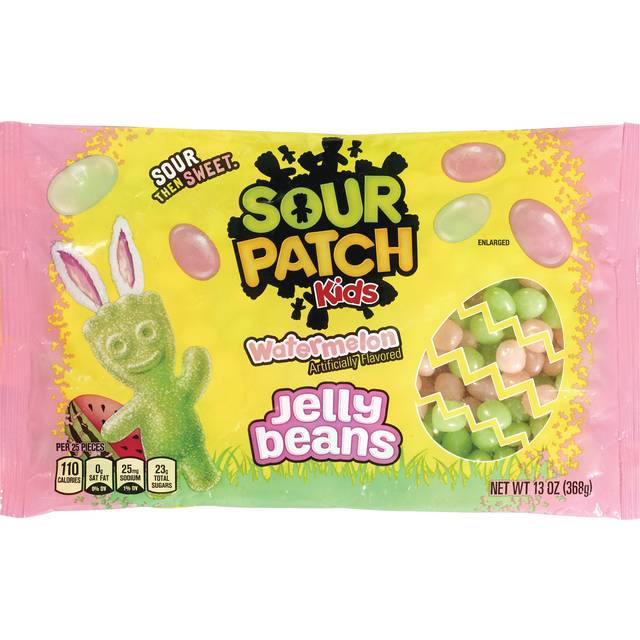 Sour Patch Kids Watermelon Jelly Beans, Easter Candy, 10 oz
