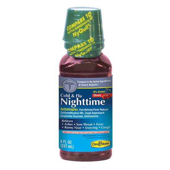 Nighttime Cold & Flu Liquid 8oz