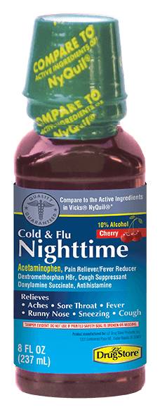 Nighttime Cold & Flu Liquid 8oz