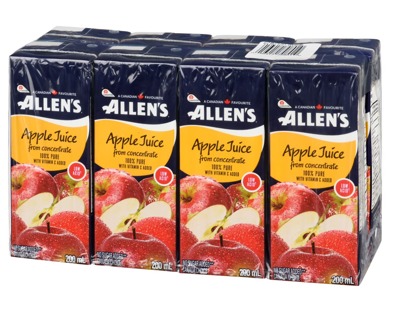 Allen's Low Acid Pure Apple Juice (8 x 200 ml)