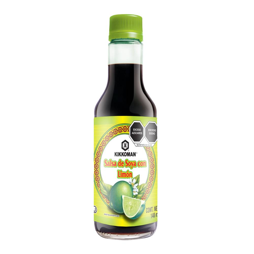 Kikkoman salsa de soya con limón (botella 148 ml)