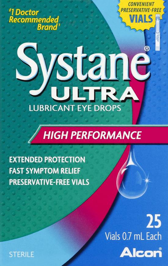 Systane Ultra Lubricant High Performance Eye Drops (25 ct)