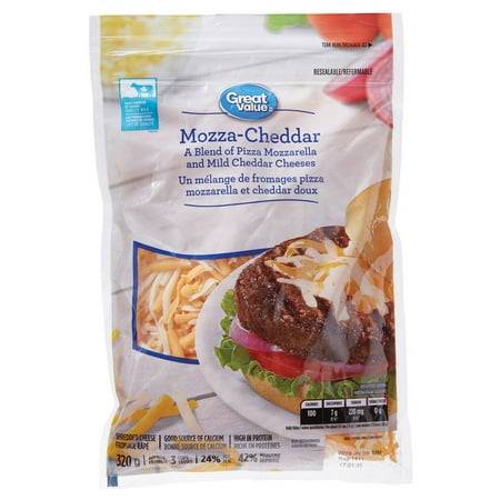 Great Value Mozza-Cheddar Shredded Cheese (320 g)