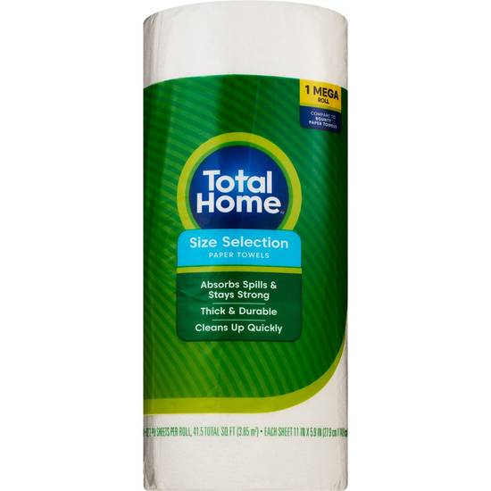 Total Home Paper Towels 2-Ply Sheets, 1 ct