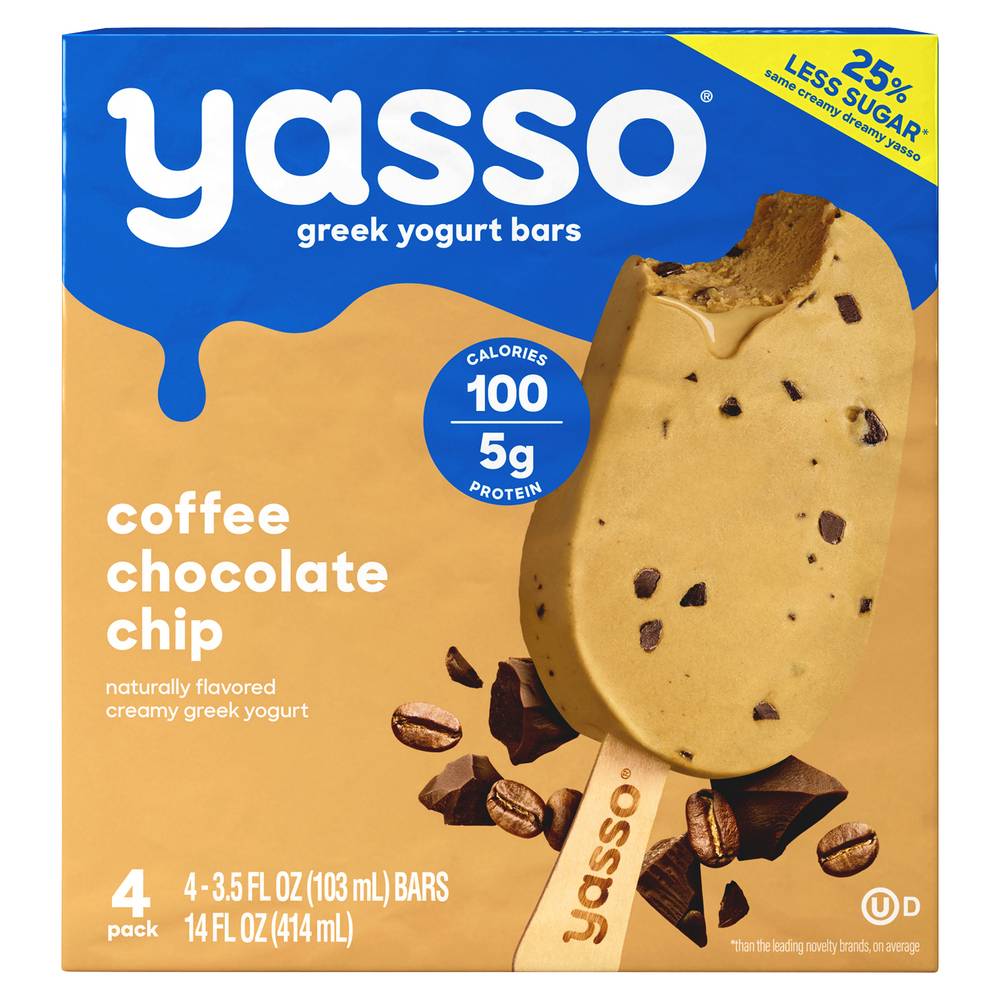 Yasso Greek Yogurt Coffee Chocolate Chip Bars (14 fl oz)