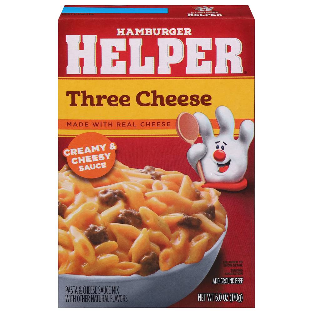 Hamburger Helper Three Cheese Pasta & Sauce Mix (6 oz)