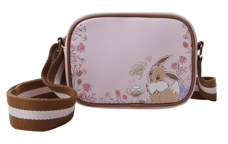 Pokemon Eevee Floral Camera Crossbody Bag