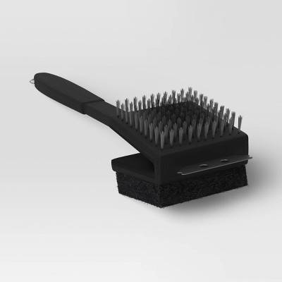 Oversized Dual Grill Brush - Room Essentials™: Polypropylene Handle, No Assembly, BBQ Cleaning Tool