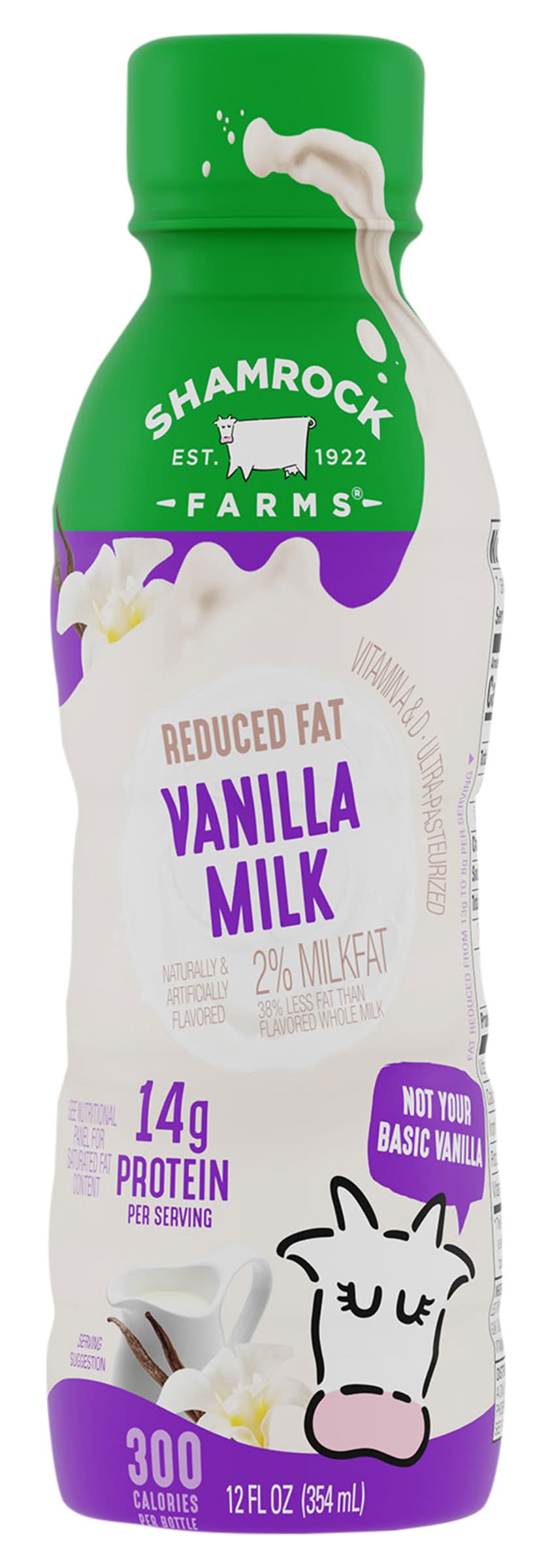 Shamrock Farms 2% Reduced Fat Vanilla Milk (12.6 oz) | Delivery