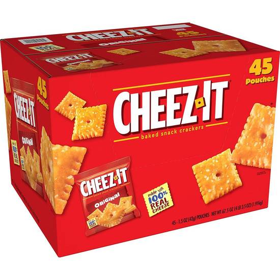 Cheez-It Original Baked Snack Crackers (45 ct)