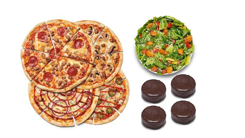 MOD Quad: Pizza, Salad, Dessert