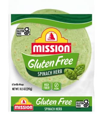 Mission Spinach Herb Tortilla Wraps (10.5 oz, 6 ct)