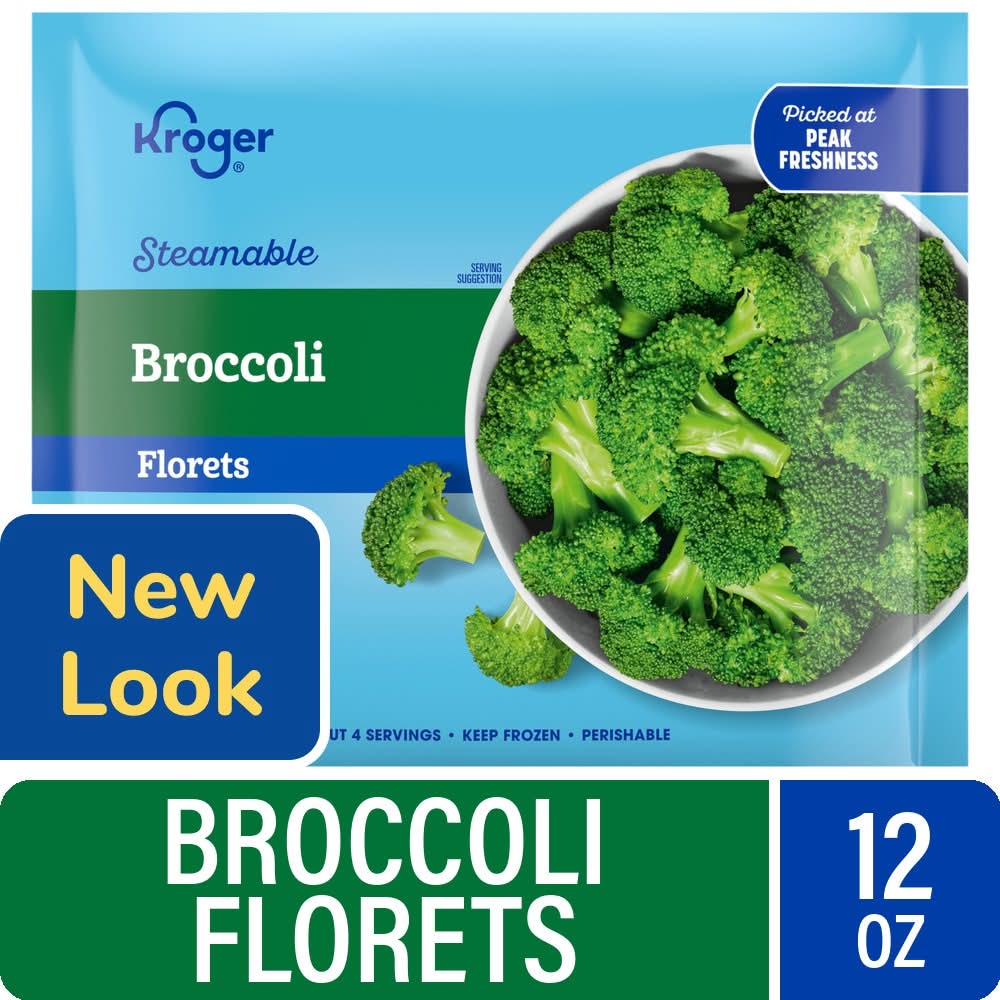 Kroger Traditional Favorites Frozen Broccoli Florets (12 oz)