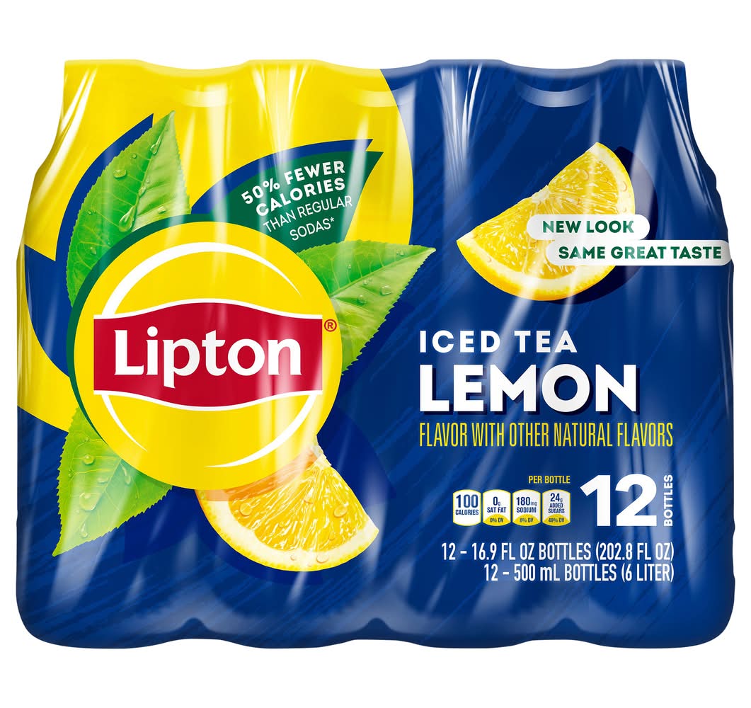Lipton Iced Tea, Lemon (12 x 16.9 fl oz)