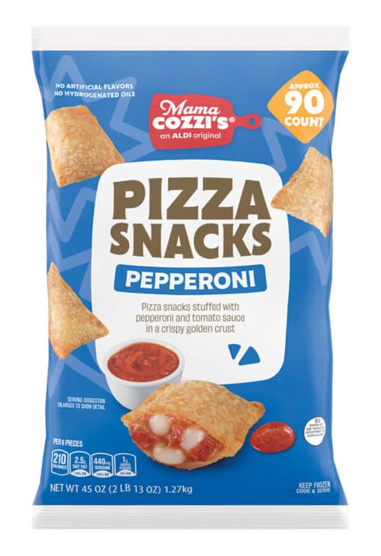 Mama Cozzi's Pizza Kitchen Pizza Snacks, Pepperoni (45 oz, 90 ct)