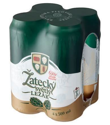 Žatecký Světlý Ležák 4 szt./500 ml Piwo Puszka 5.0%