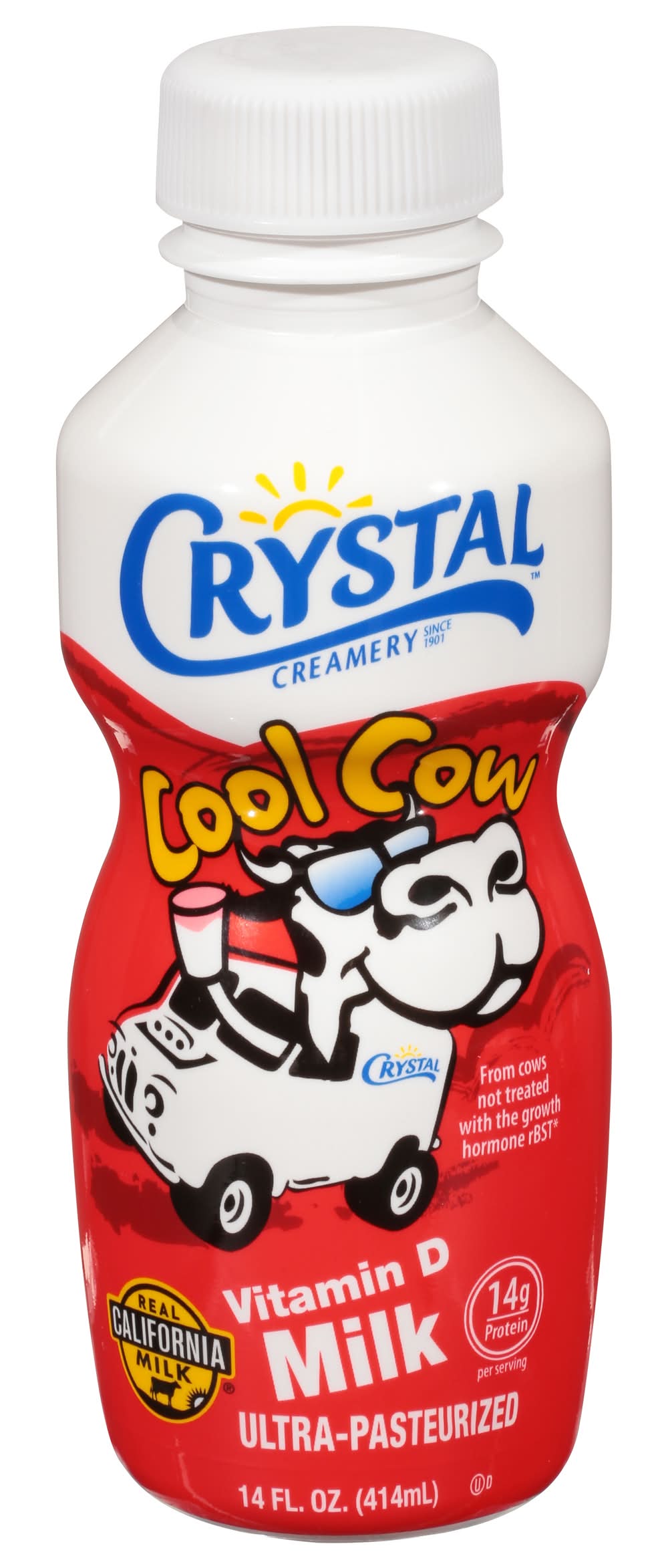 Crystal Creamery Low Cool Cow Milk Grade a (14 fl oz)