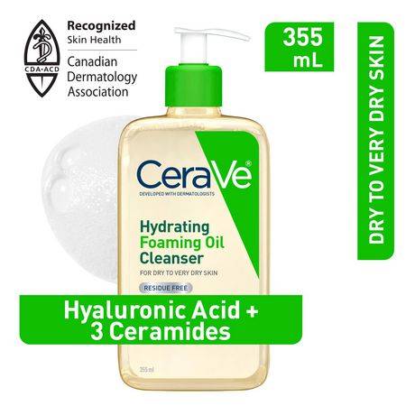 CeraVe Hydrating Foaming Oil Cleanser (355 ml)