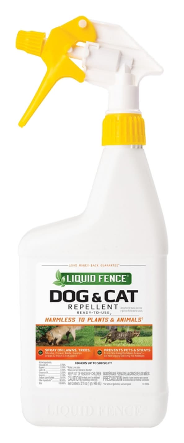 Liquid Fence Animal Repellent Spray For Cats And Dogs 32 Oz