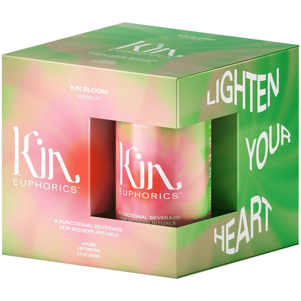 Kin Euphorics Non-Alcoholic Functional Beverage (4 pack, 8 fl oz) (kin bloom)