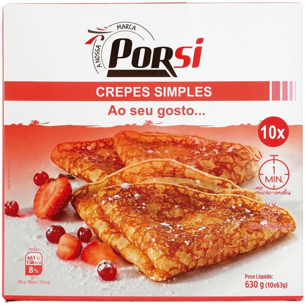 PorSi - Crepe simples, 630g