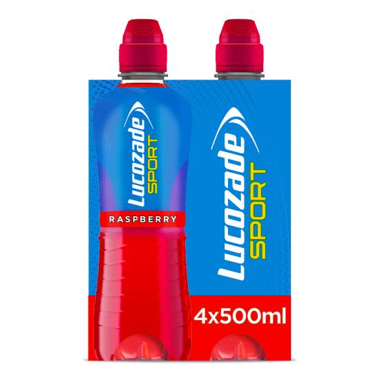 Lucozade Raspberry, Sport Drink (4 x 500ml)