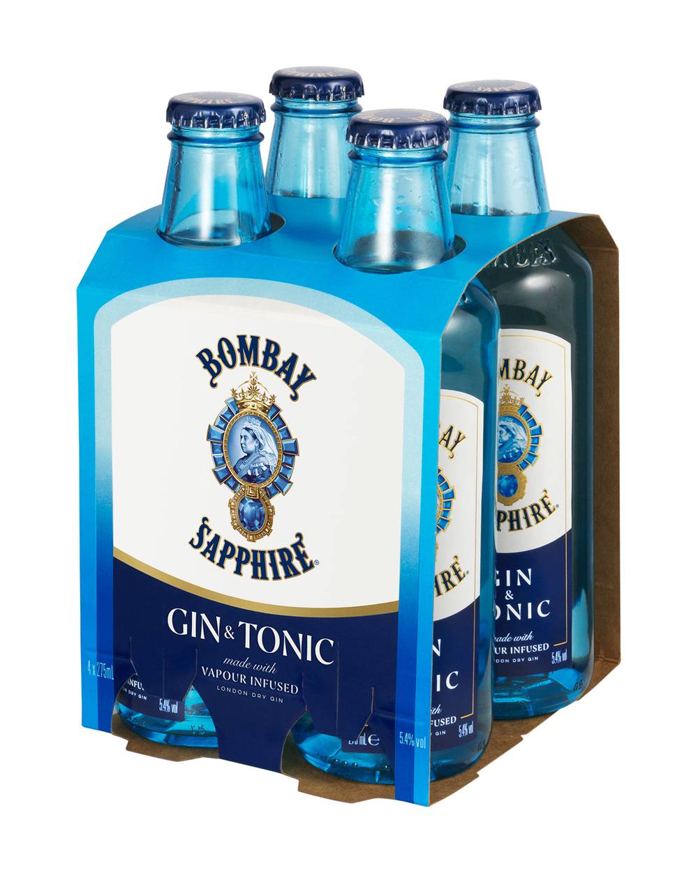Bombay Sapphire Gin & Tonic 4x275ml