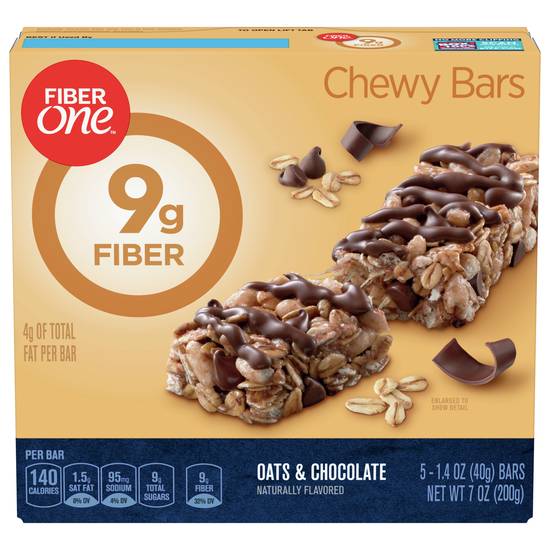 Fiber One Oats and Chocolate Chewy Bars (5 ct)