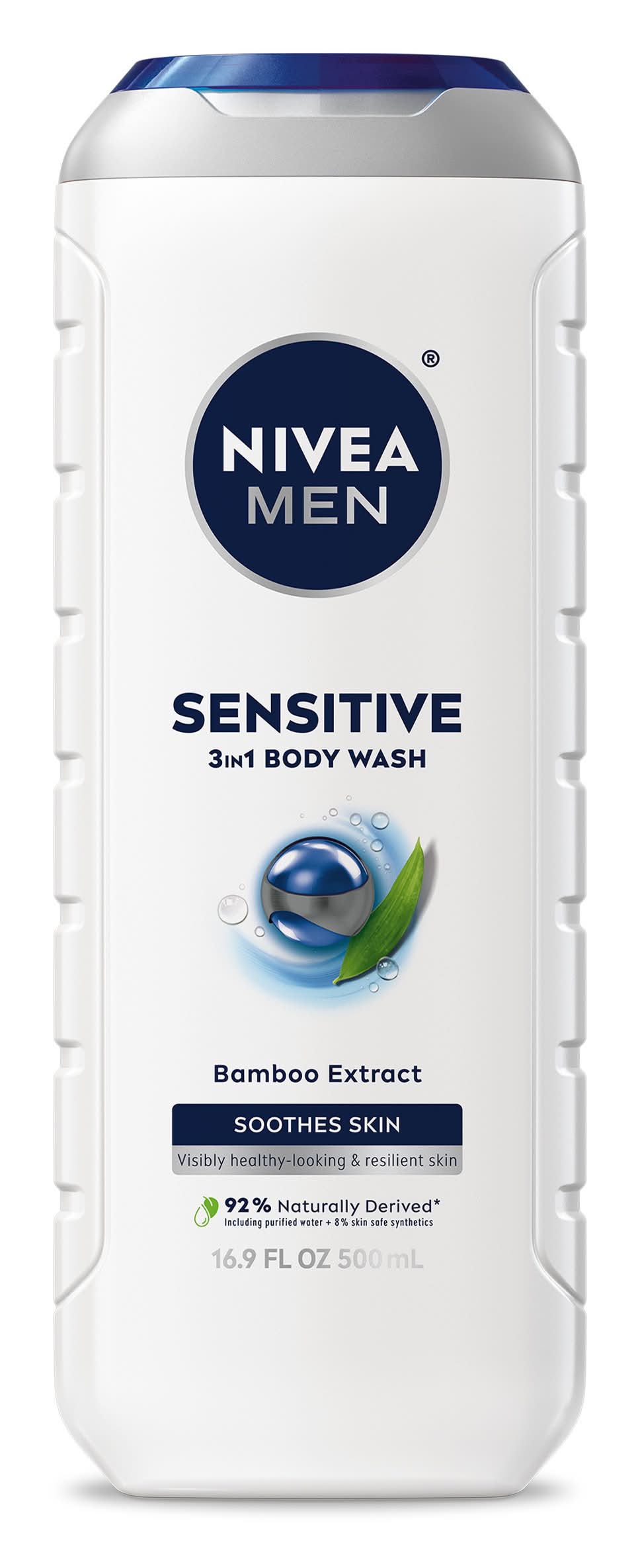 NIVEA Men Sensitive 3-in-1 Body Wash (16.9 fl oz)