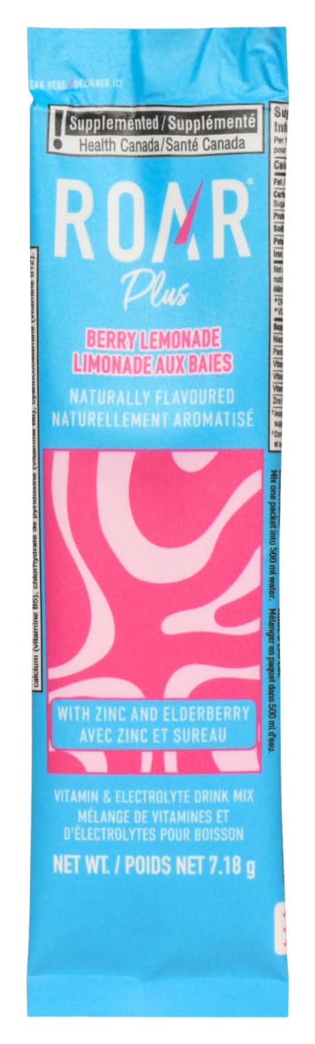 Roar Plus Berry Lemonade Drink Mix (7.18 g)
