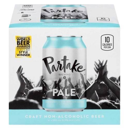 Partake Pale Ale Non Alcoholic Beer (4 x 355 ml)