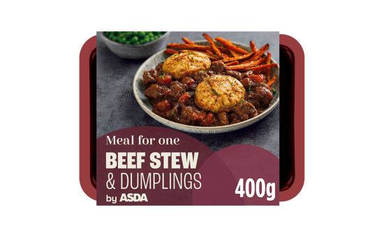 ASDA Beef Stew & Dumplings Ready Meal 400G