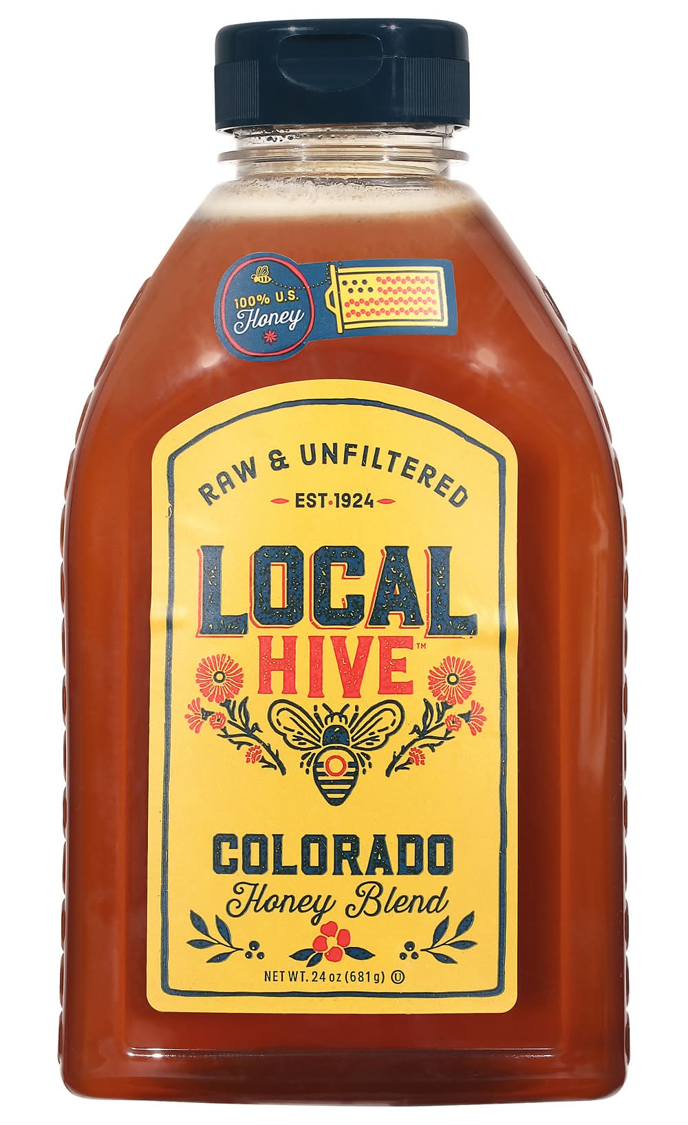 Local Hive Colorado Raw and Unfiltered Honey Blend (24 oz)