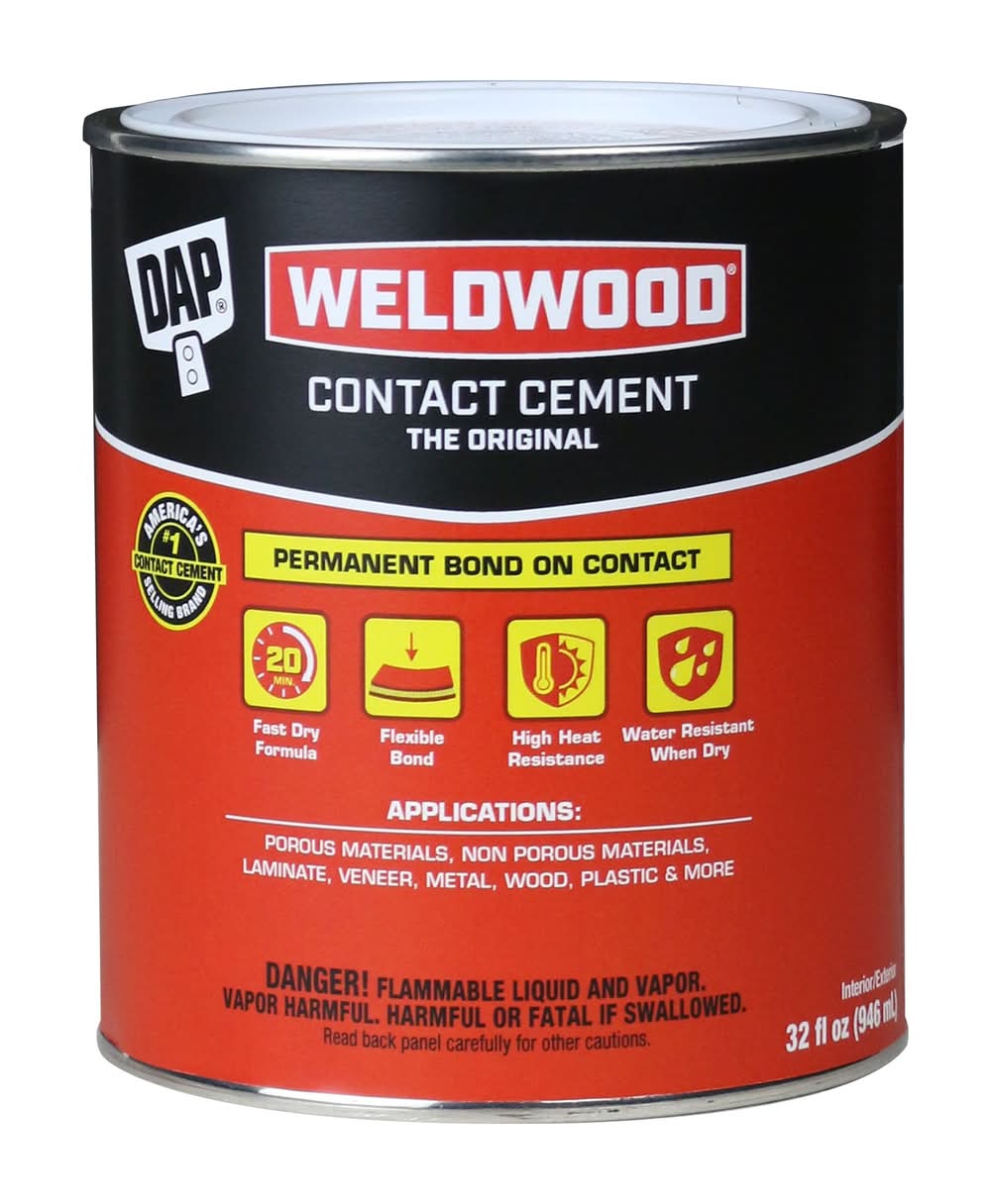 DAP Weldwood 32 -fl oz Contact cement Liquid Multipurpose Adhesive