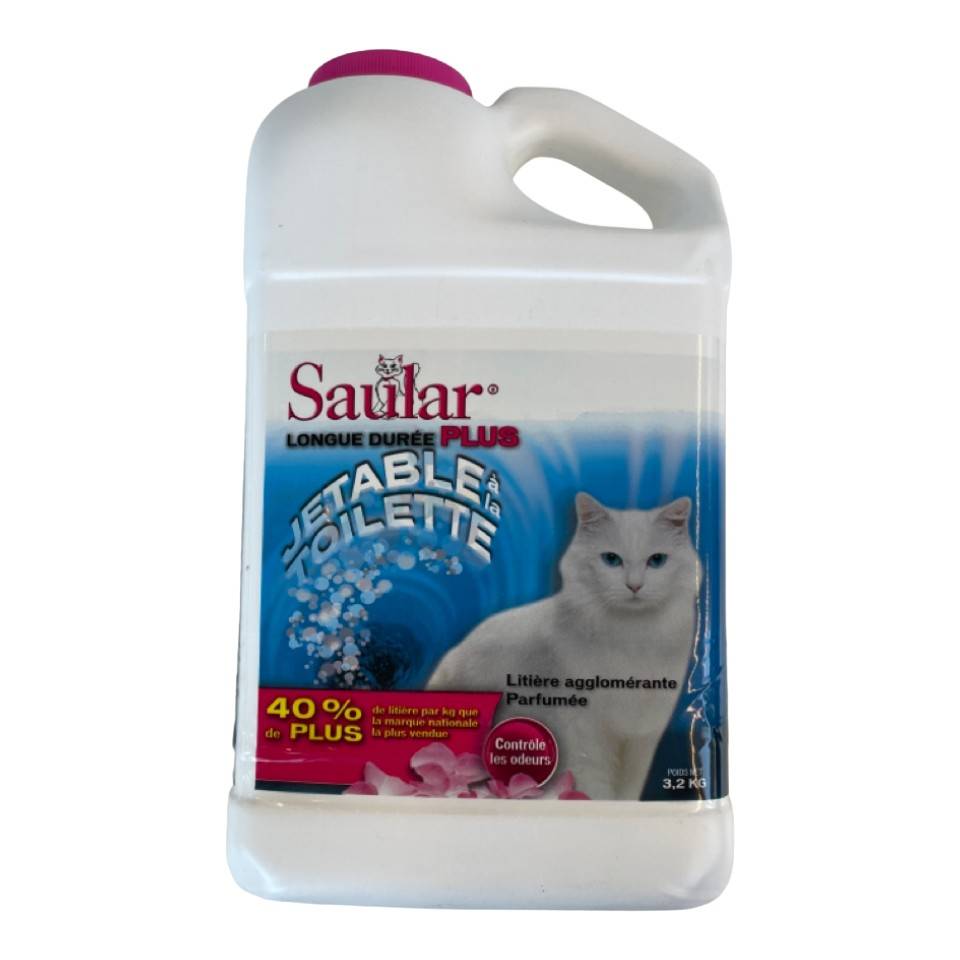 Saular longue durée (sac 3,2 kg) - scoopable scented cat litter (3.2  kg)