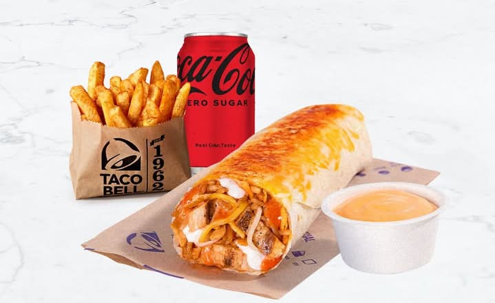Nacho Cheese Drip Burrito + XL Nacho Cheese Combo