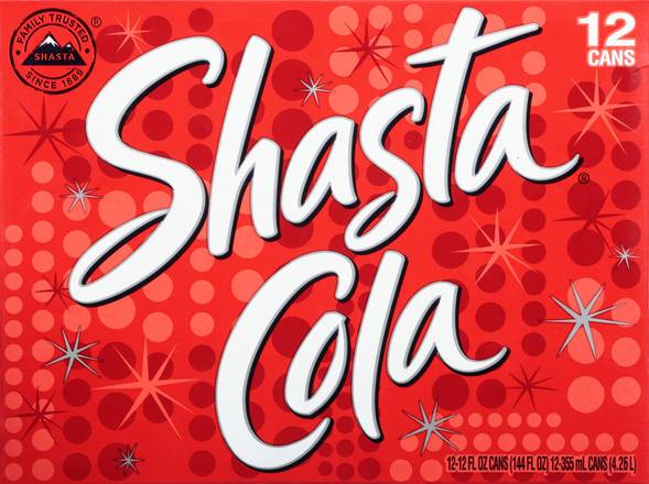 Shasta Cola Soda (12 x 12 fl oz)