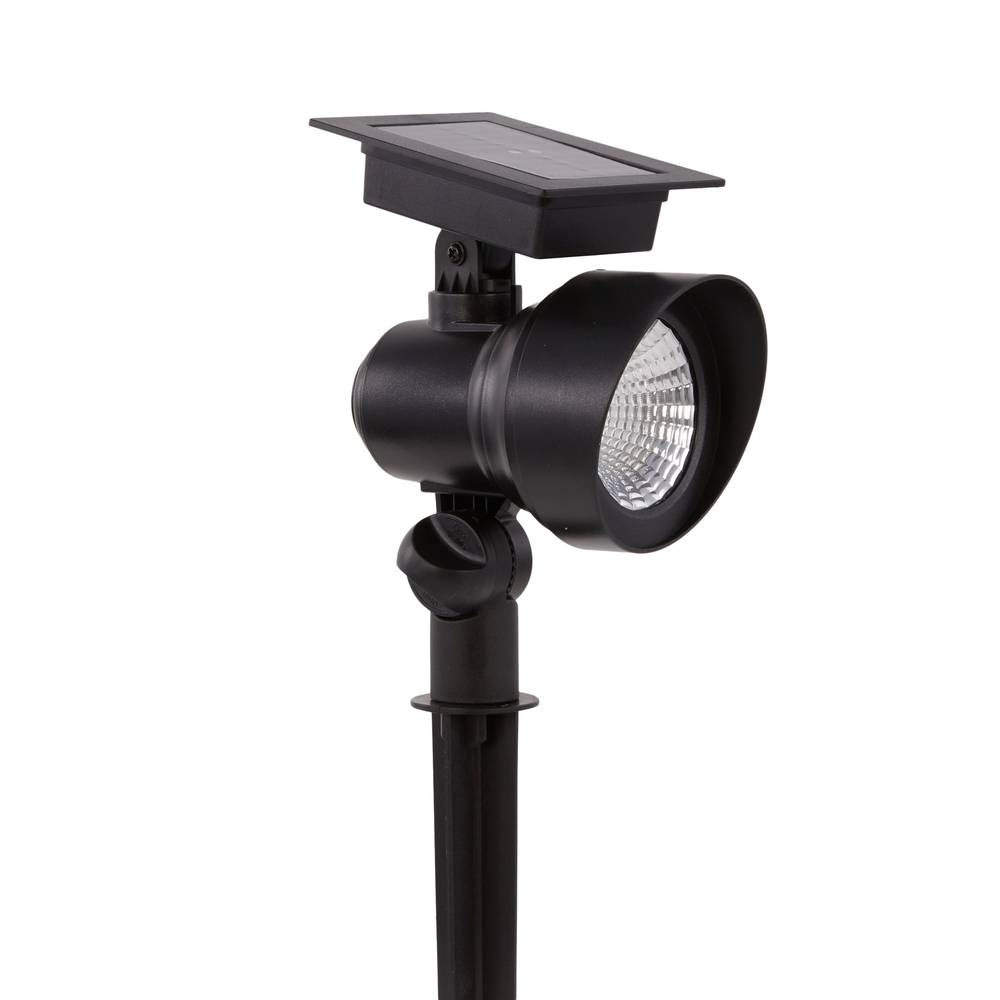 Harbor Breeze 20-Lumen Black Solar LED Flood Light | SS39PB-F20C-BK-T24