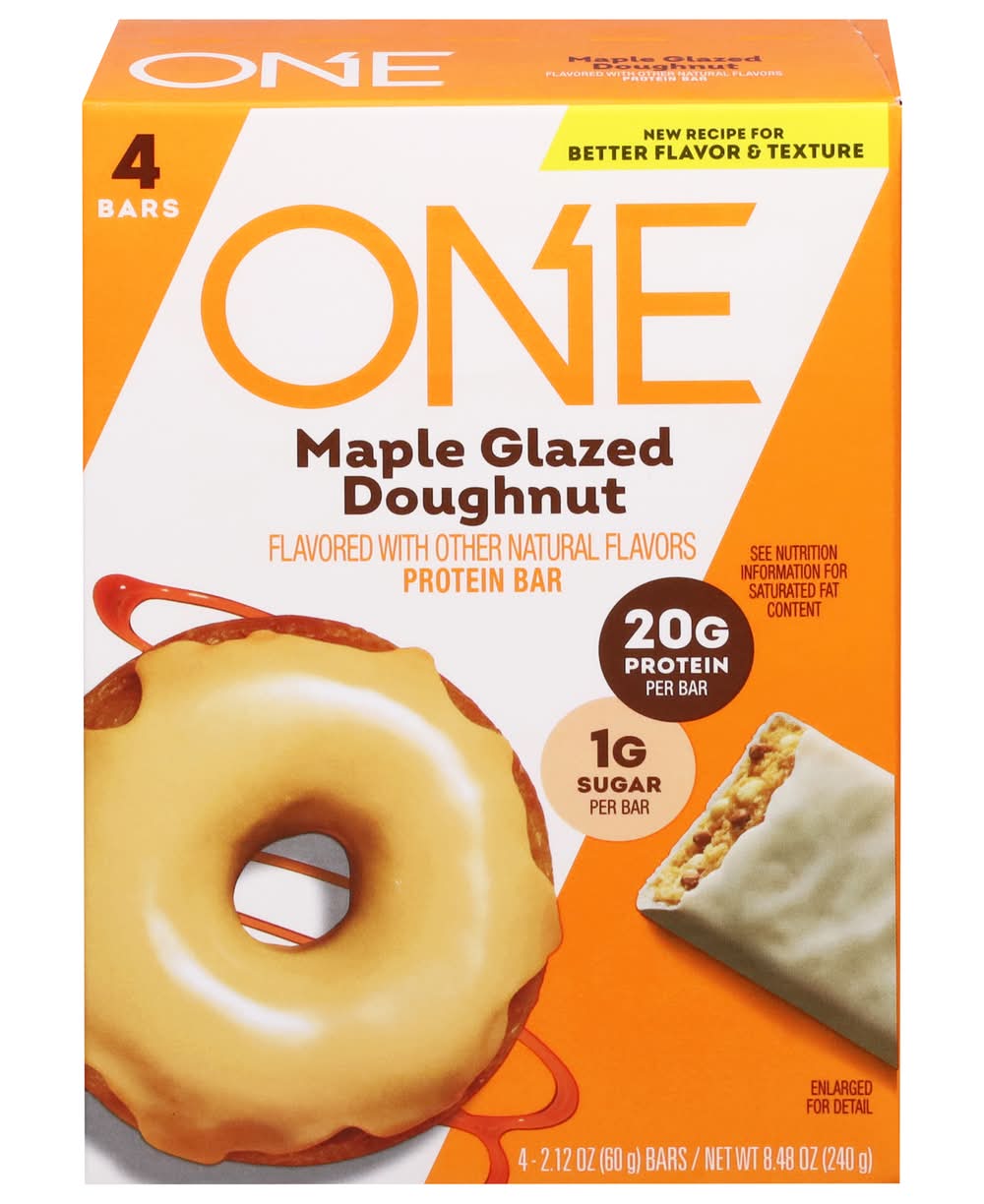 One Maple Glazed Doughnut Flavored Protein Bar (8.5 oz)