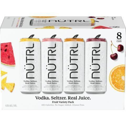 NÜTRL Variety pack Real Juice Vodka Seltzer (8 x 12 fl oz)