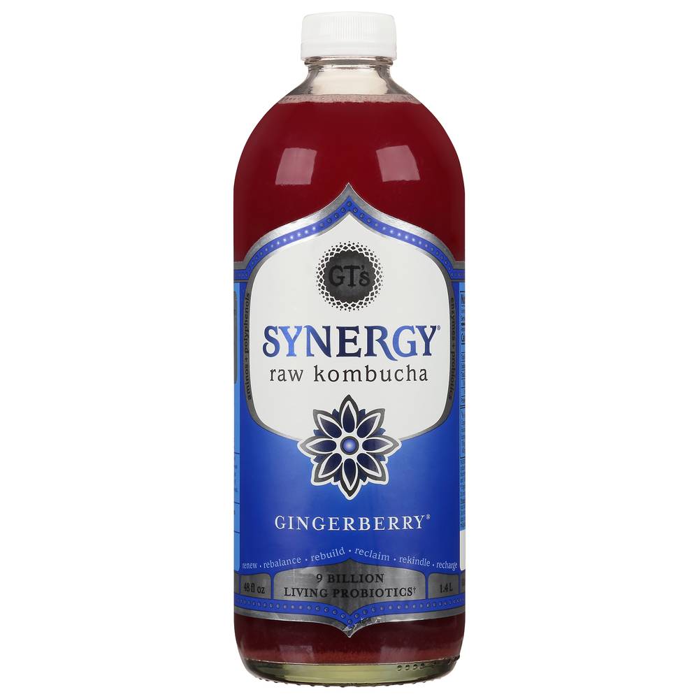 GT's Synergy Gingerberry Raw Kombucha (48 fl oz)