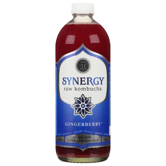 Gt's Synergy Gingerberry Raw Kombucha (48 fl oz)